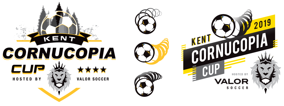 custom soccer badge designs for Cornucopia Cup Soccer Tournament