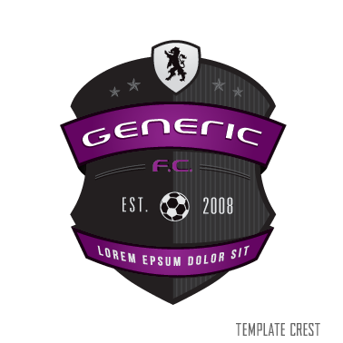 template soccer logo